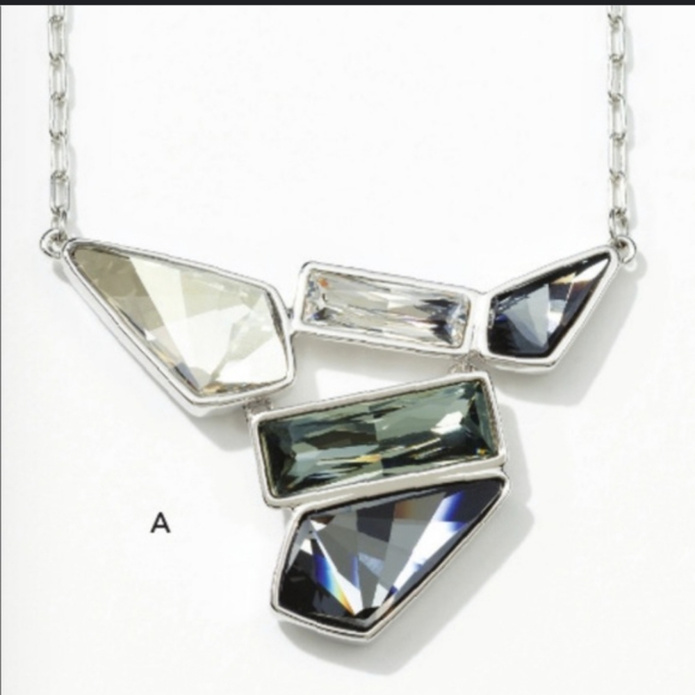 Touchstone Crystal Jagged Edge Necklace